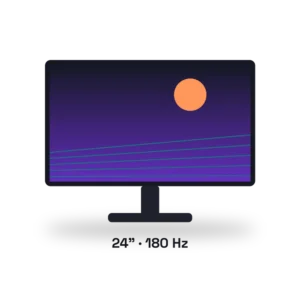 Monitor gamer 24" Full HD 180 Hz