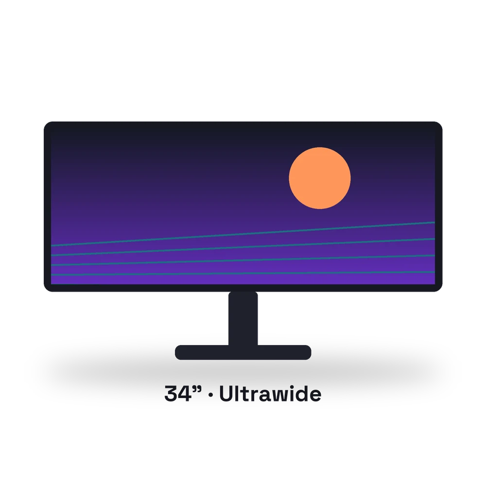 Monitor 34" Ultrawide curvo