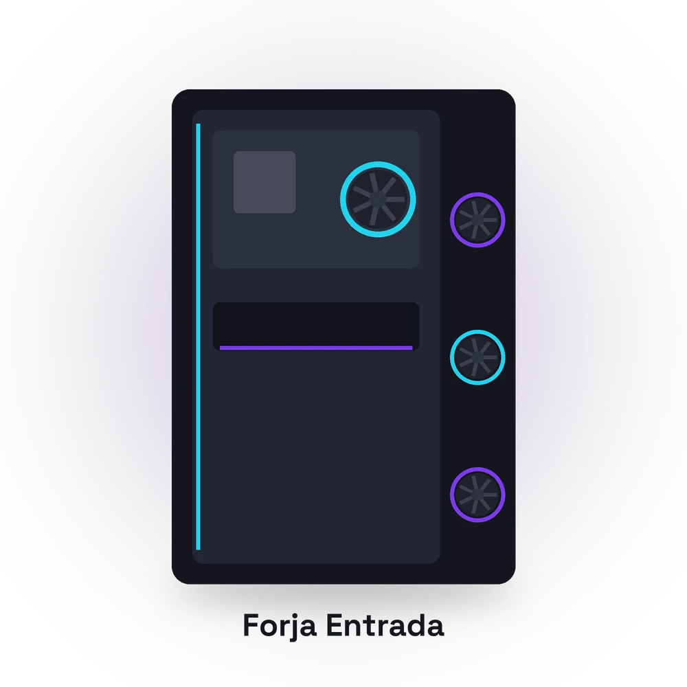 PC Forja Entrada — 6 núcleos, 16 GB, placa de vídeo 8 GB